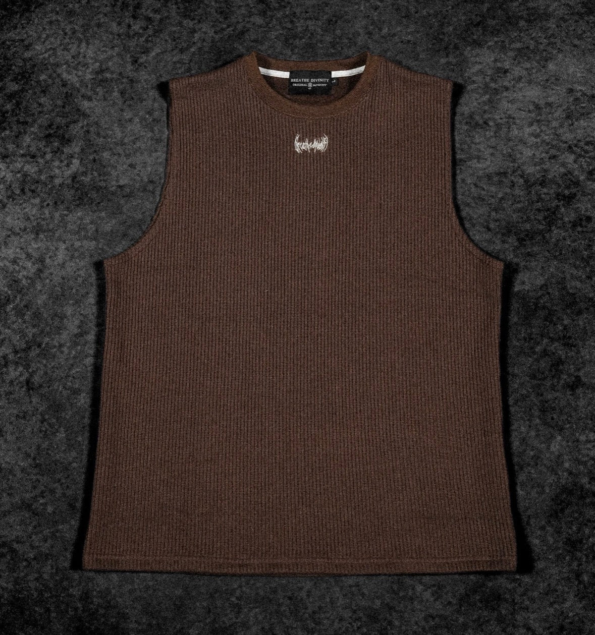 Waffle Knit Cut-off [ESPRESSO]
