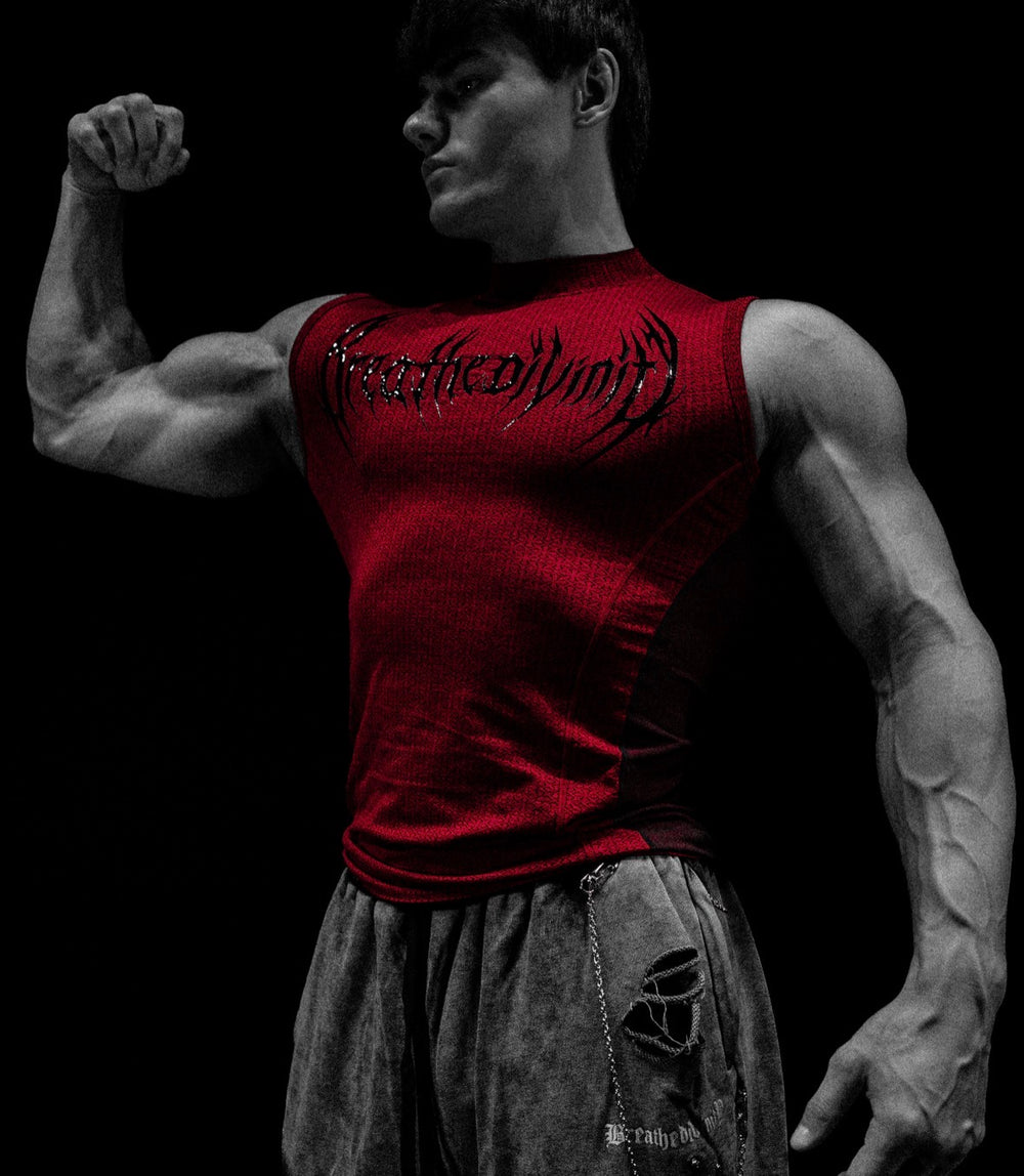 DOOM Tech Cut-off Crimson