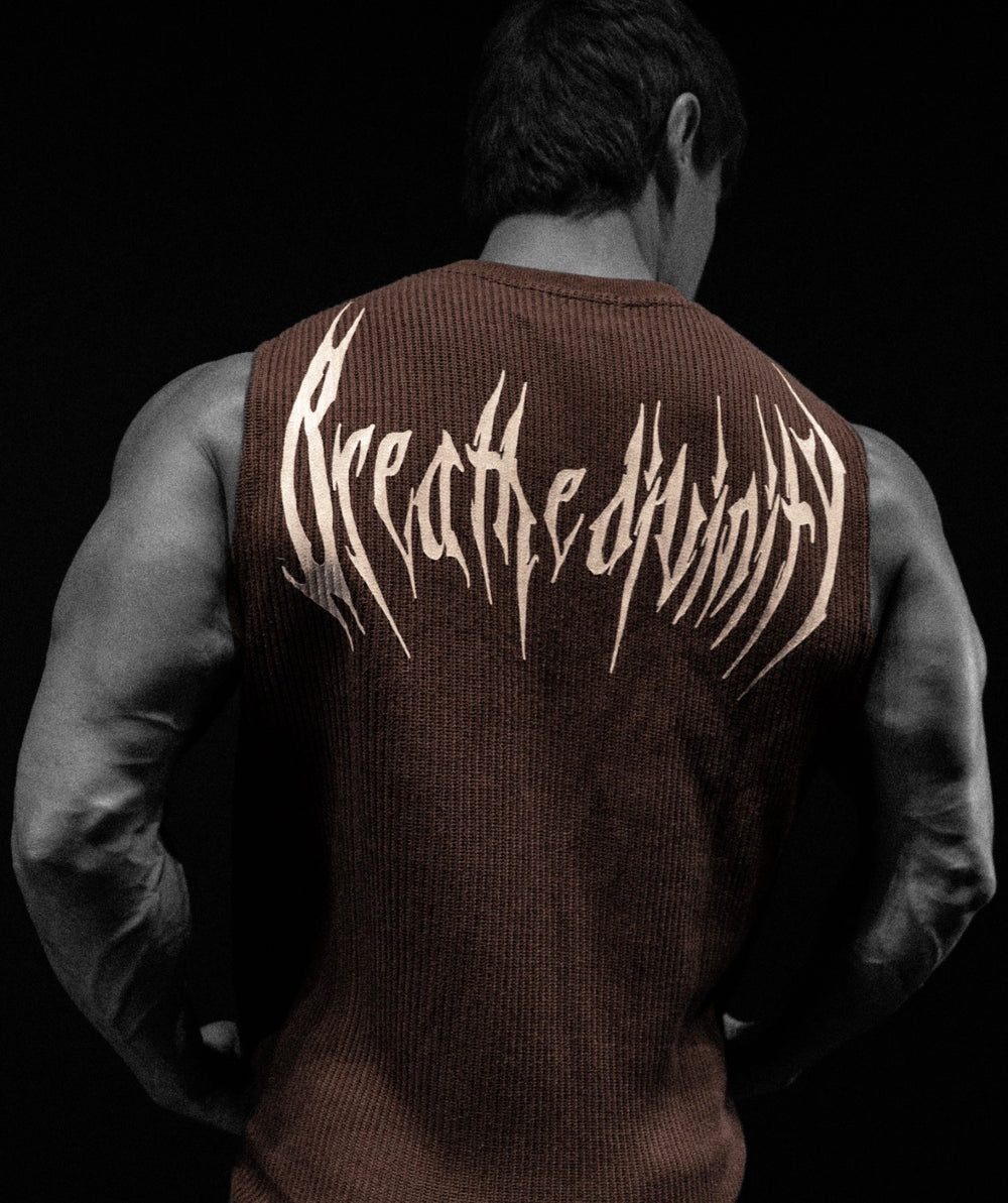 Waffle Knit Cut-off [ESPRESSO]