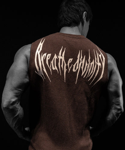 Waffle Knit Cut-off [ESPRESSO]
