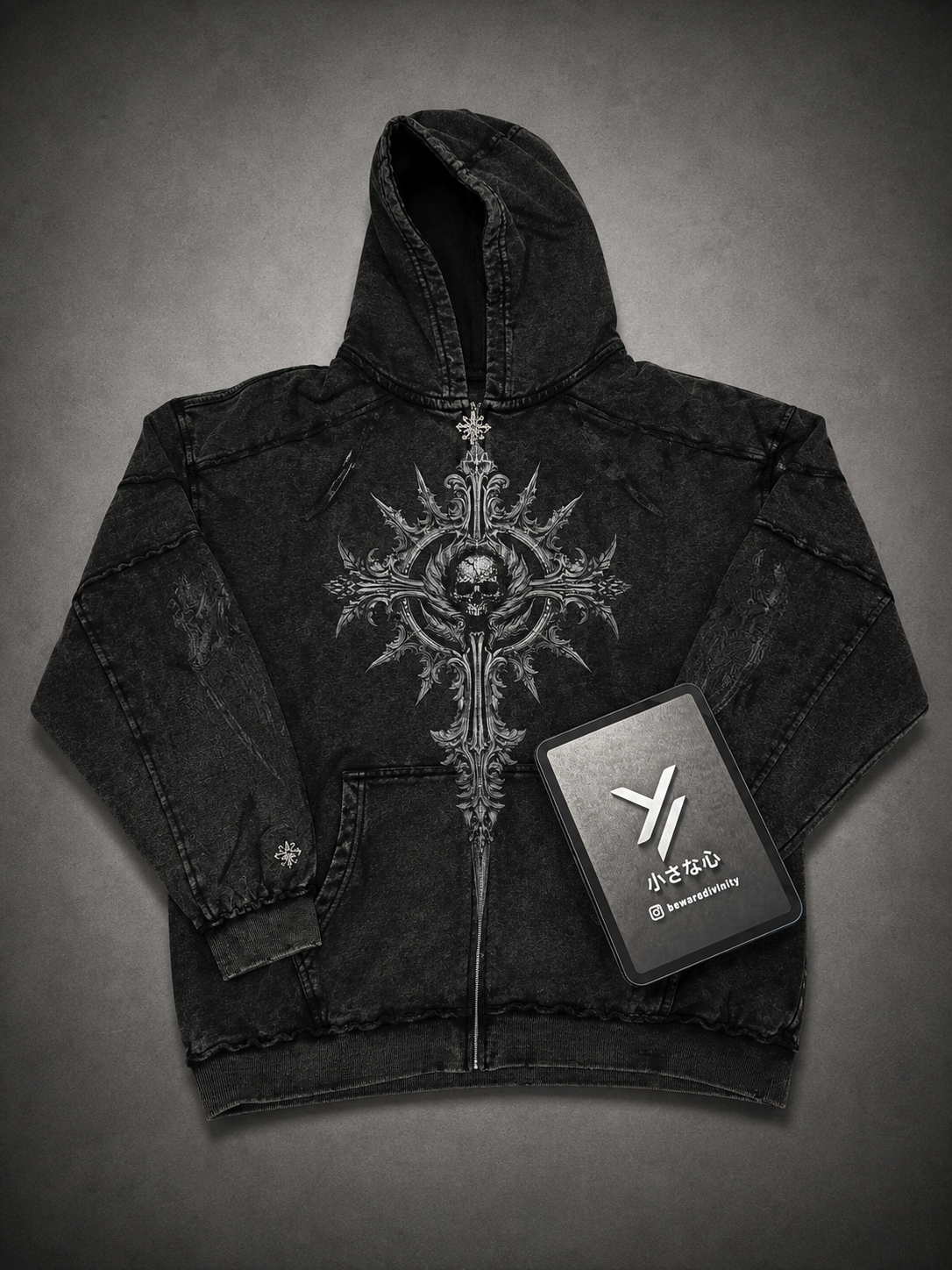 Ruined Oversized HODDIE [Ghost]