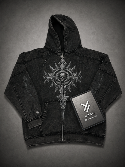 Ruined Oversized HODDIE [Ghost]